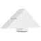 Ekena Millwork Kennewick Architectural Grade PVC Gable Bracket, 36"W x 13 1/2"H x 6"D x 6"F, 9/12 Pitch GBP036X14X0606KEN00 - alternate 1